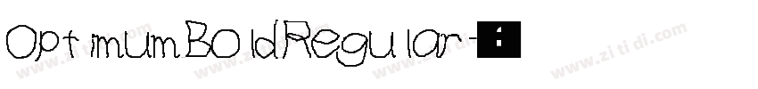 Optimum Bold Regular字体转换